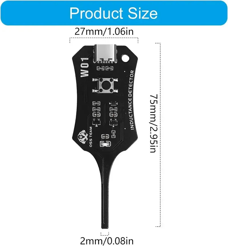 Type-C Motherboard Coil & Inductor Diagnostic Tester – Circuit Board Detection Tool 🔍