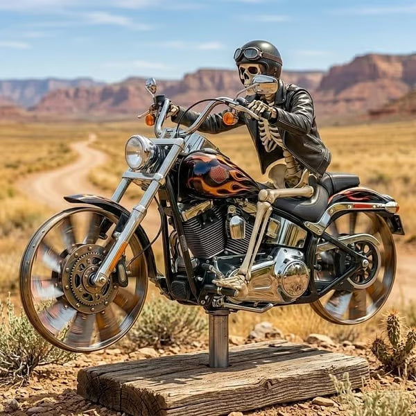š„Skull Motorcycle Windmill