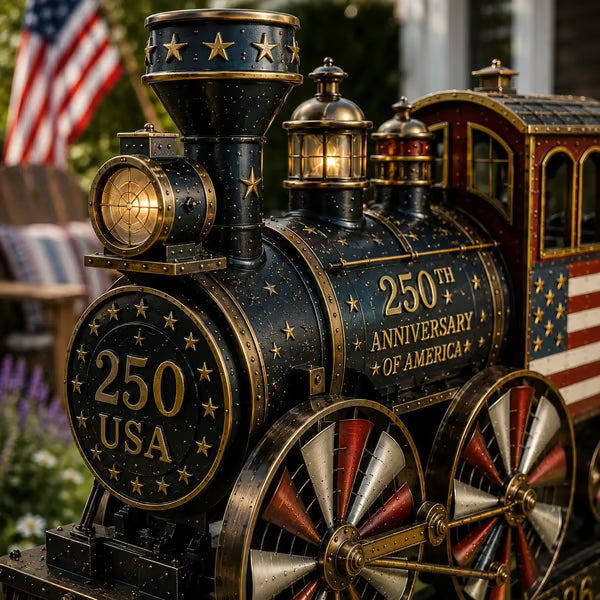 đUSA 250 âLiberty Expressâ Train Garden Wind Spinner
