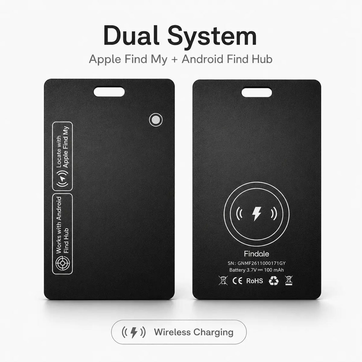 Ultra‑Slim Wallet Tracker Card|Works with Apple Find My 📇