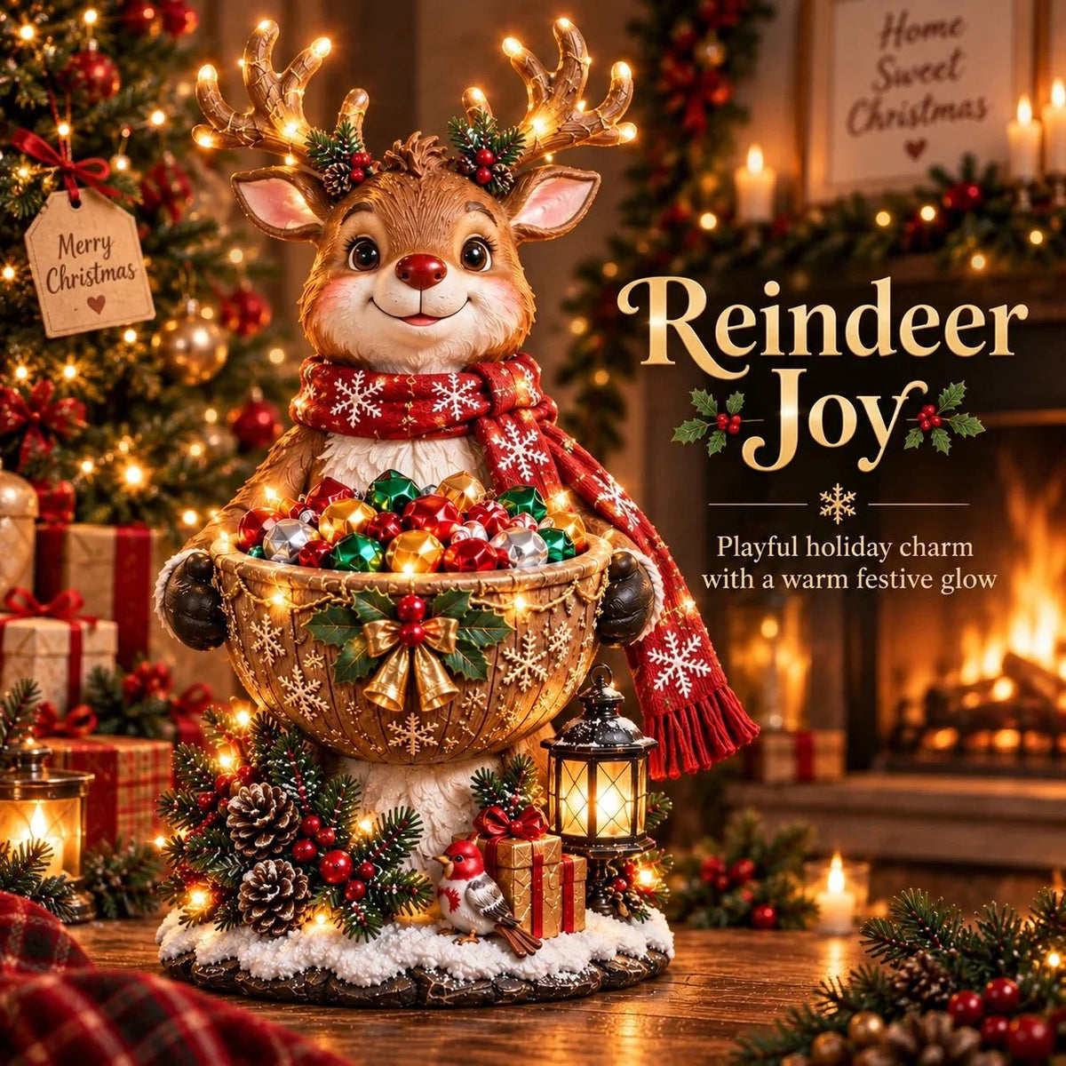 🎄 Christmas Sale – 50% OFF ✨ Lighted Christmas Candy Bowl Collection – 5 Festive Holiday Designs