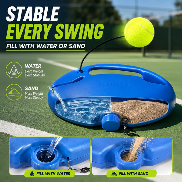 🎾 Solo Tennis Trainer Rebound Set – Practice Anytime, No Partner Needed,3 Balls