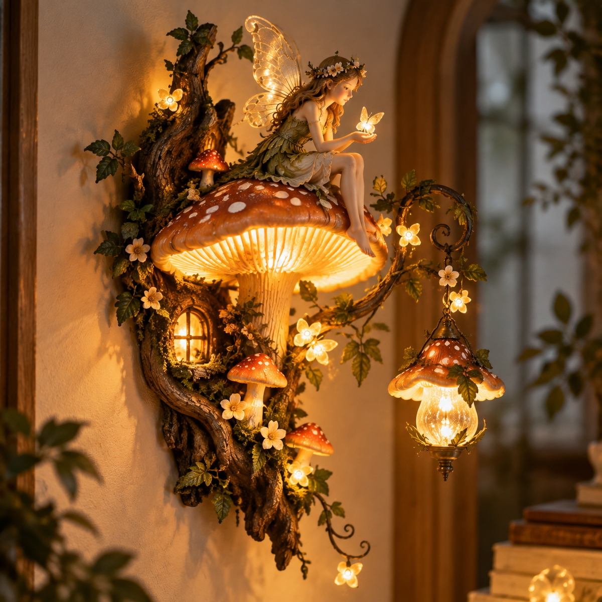 ๐งโจ Enchanted Mushroom Fairy Wall Light ๐๐ฟ