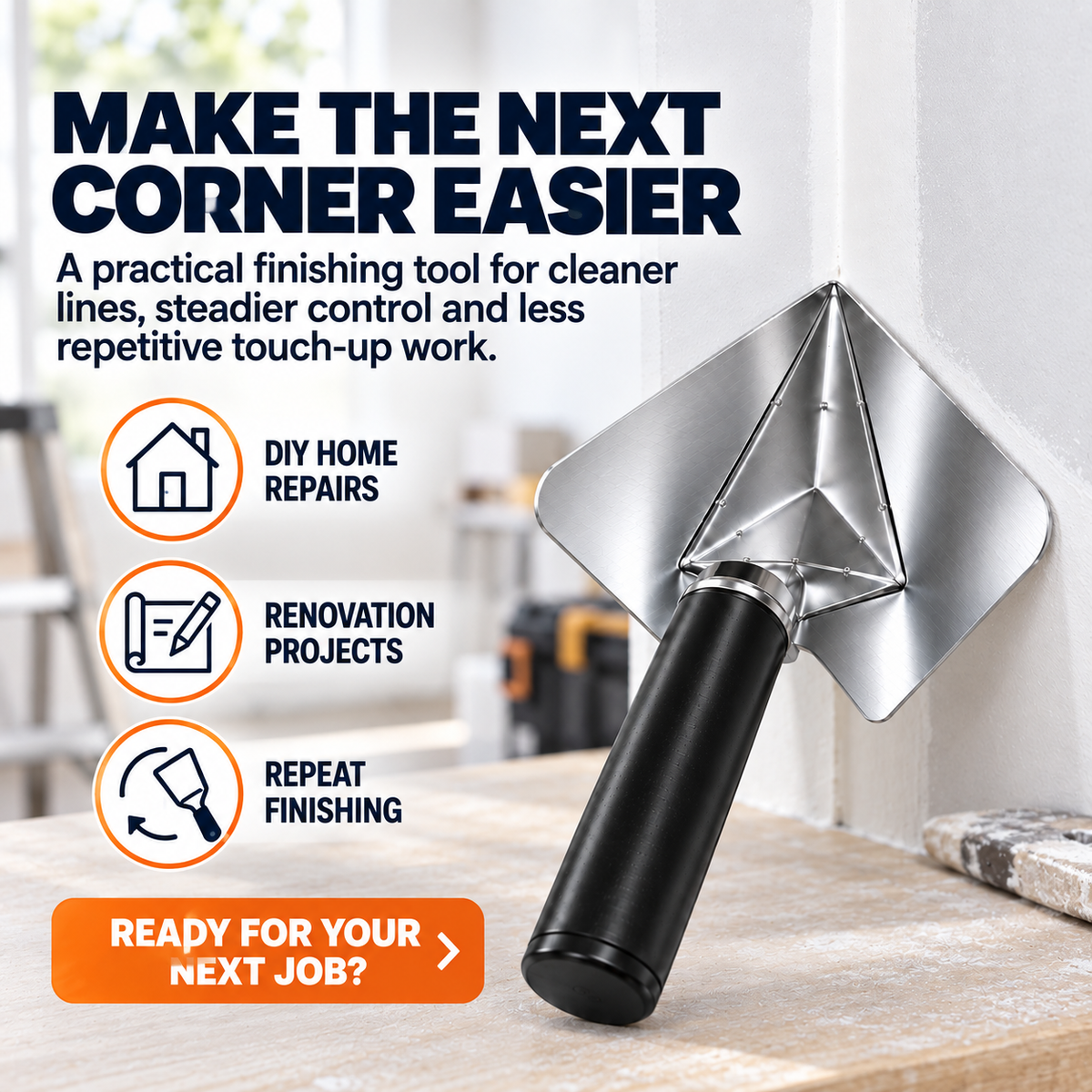 π₯ 50% OFF Drywall Corner Finishing Trowel π οΈ Create Perfect Inside Corners With Less Rework