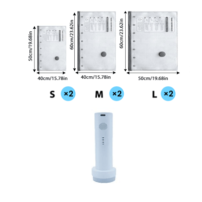 🔥Father's Day Special: 🔥Cordless Travel Vacuum Bag Set