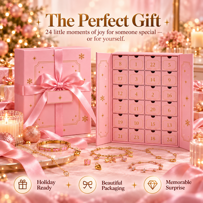 💎 LuxeLuna™ 24-Day Jewelry Advent Calendar A Sparkling Surprise Behind Every Drawer