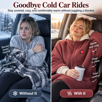 🔥 HeatHug™ Fast-Heating Wearable Blanket