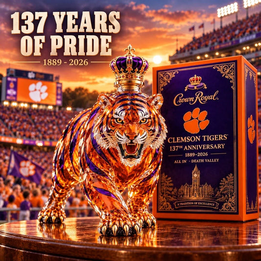 🐅 137th Anniversary Tiger Whiskey Decanter — Bold Bar Decor & Collector Gift