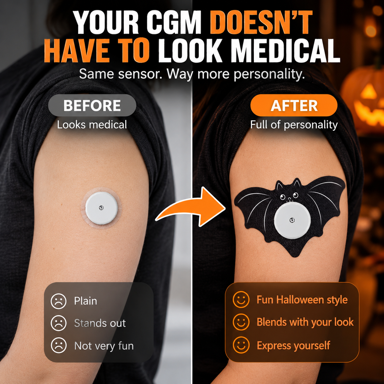 💙 CGM Sensor Adhesive Patch – Medical Grade Overpatch