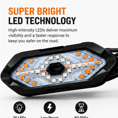 🚴 RideGlow™ Smart Rear Bike Light – Wireless Remote Control LED Cycling Safety Lamp