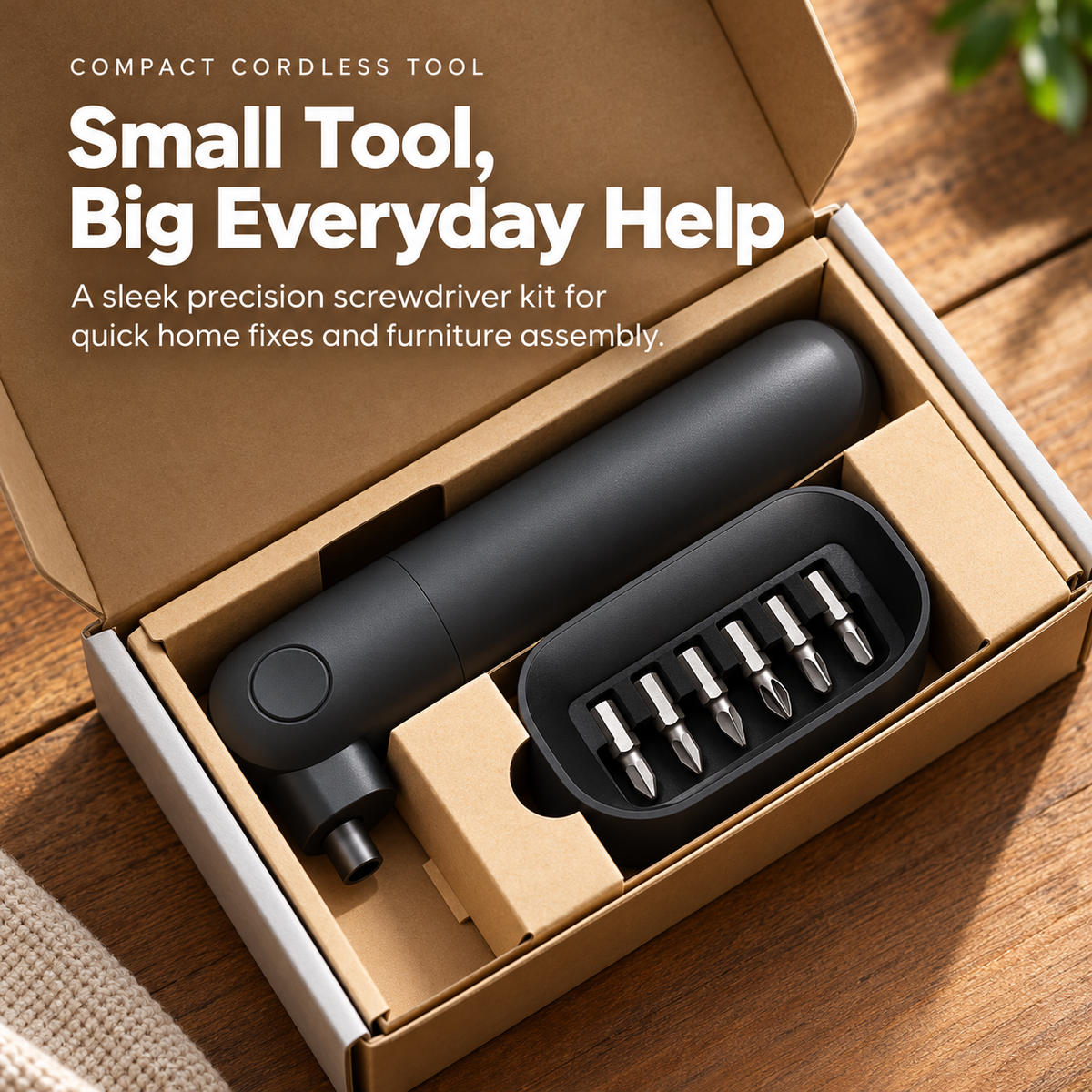 🔧 Mini Cordless Screwdriver Kit – Easy DIY Repairs ⚡
