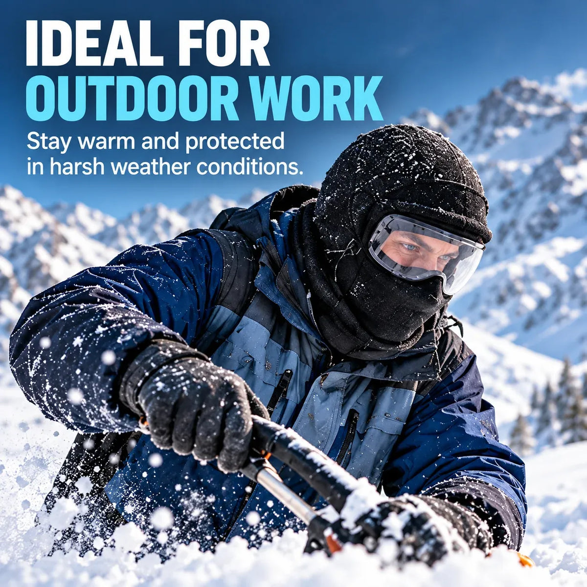 ❄️ WinterShield™ | 360° Full-Face Windproof Balaclava with Clear Eye Shield