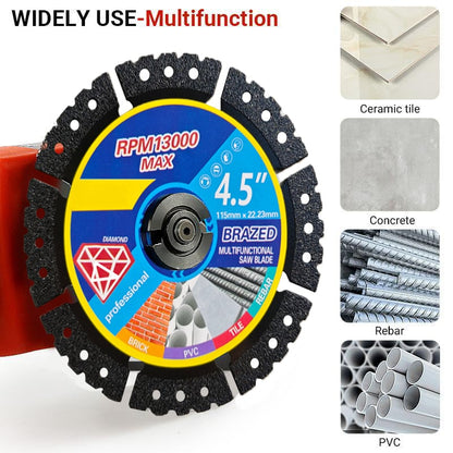 4.5' Multi-Material Diamond Cutting Blade 💎 – Heavy-Duty Saw Disc