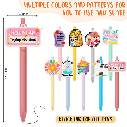 😂 Funny Dumpster Fire Meme Pens Set – Novelty Ballpoint Pens for Teachers, Coworkers, Nurses & Office Desk Gifts (18/36 PCS)