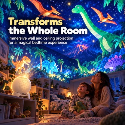 Dinosaur Night Light Projector – Magical Bedroom Star Projector for Kids