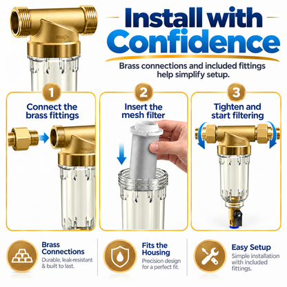 SimPure DC5P/S Whole House Water Pre-Filter