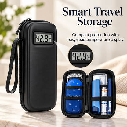 🔥Insulin Cooler Travel Case with Temperature Display