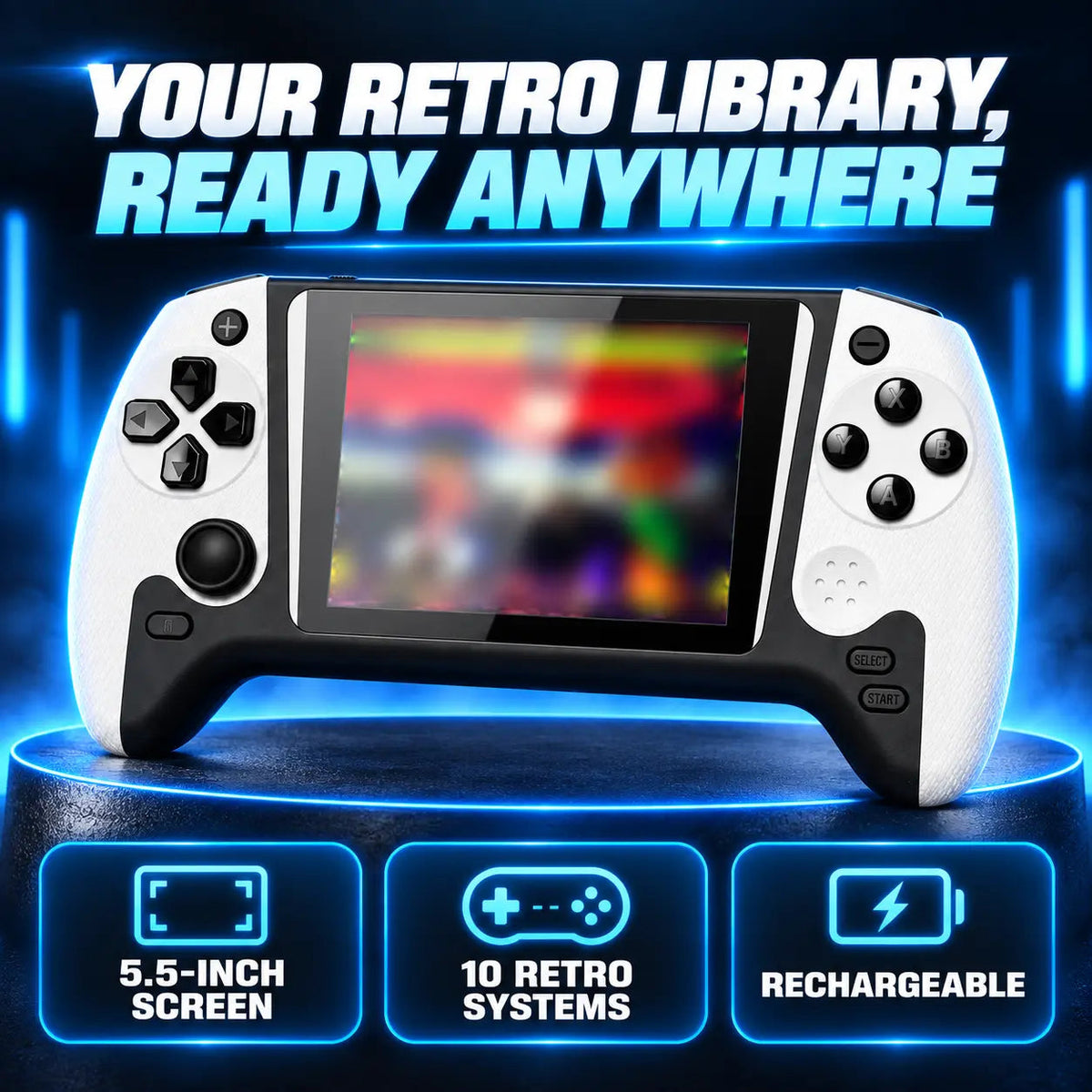 Portable retro game console overview and key features