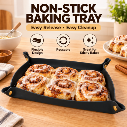 🍳 FlexiTray™ Non-Stick Food Prep Tray – Flexible, Reusable & Easy to Clean