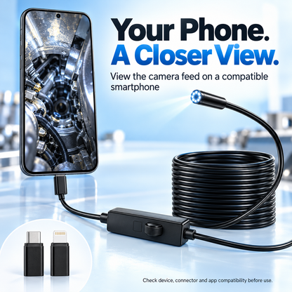 🔧ScopePro™ HD Inspection Camera – See Inside Tight Spaces 🔍