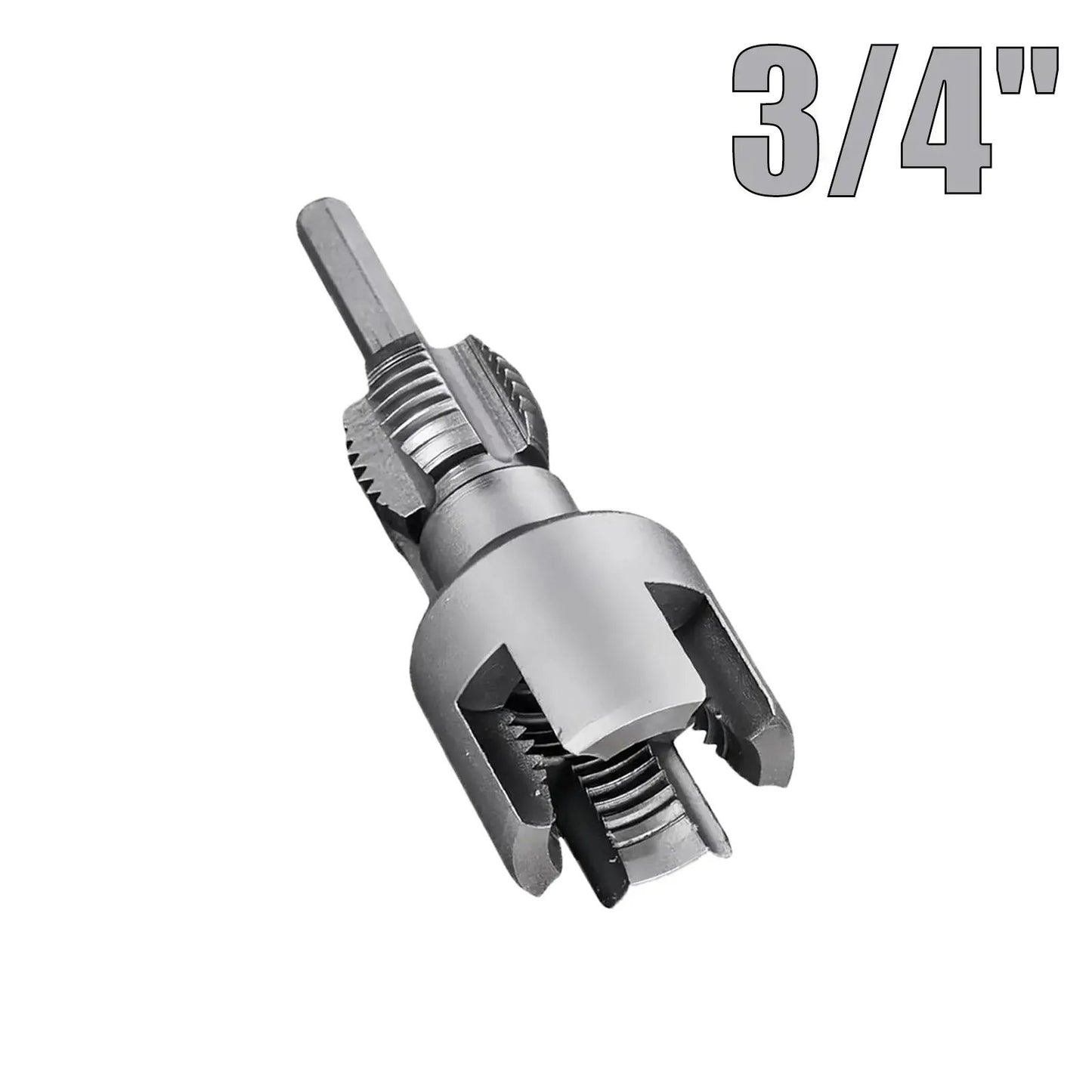 🔥HOT SALE🔥📍Drill-Powered Pipe Thread Cutting Bit — Internal & External Threading for 1/2' & 3/4' Plastic Pipes