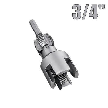 🔥HOT SALE🔥📍Drill-Powered Pipe Thread Cutting Bit — Internal & External Threading for 1/2' & 3/4' Plastic Pipes