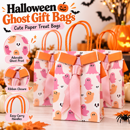 👻🎀 BooBows™ Halloween Ghost Treat Bags – Cute Candy & Gift Bags for Spooky Party Favors