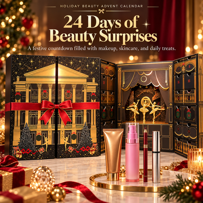 🩰 Balletique™ 24-Day Advent Calendar – Luxury Ballerina Countdown Gift Box