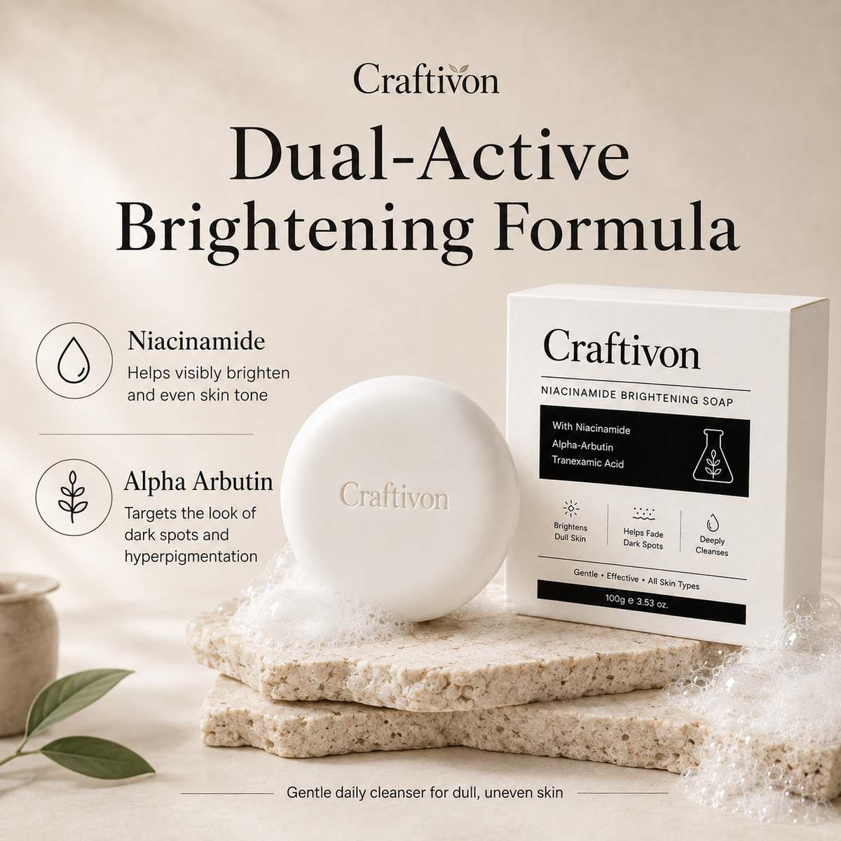 Soap packaging and ingredient information