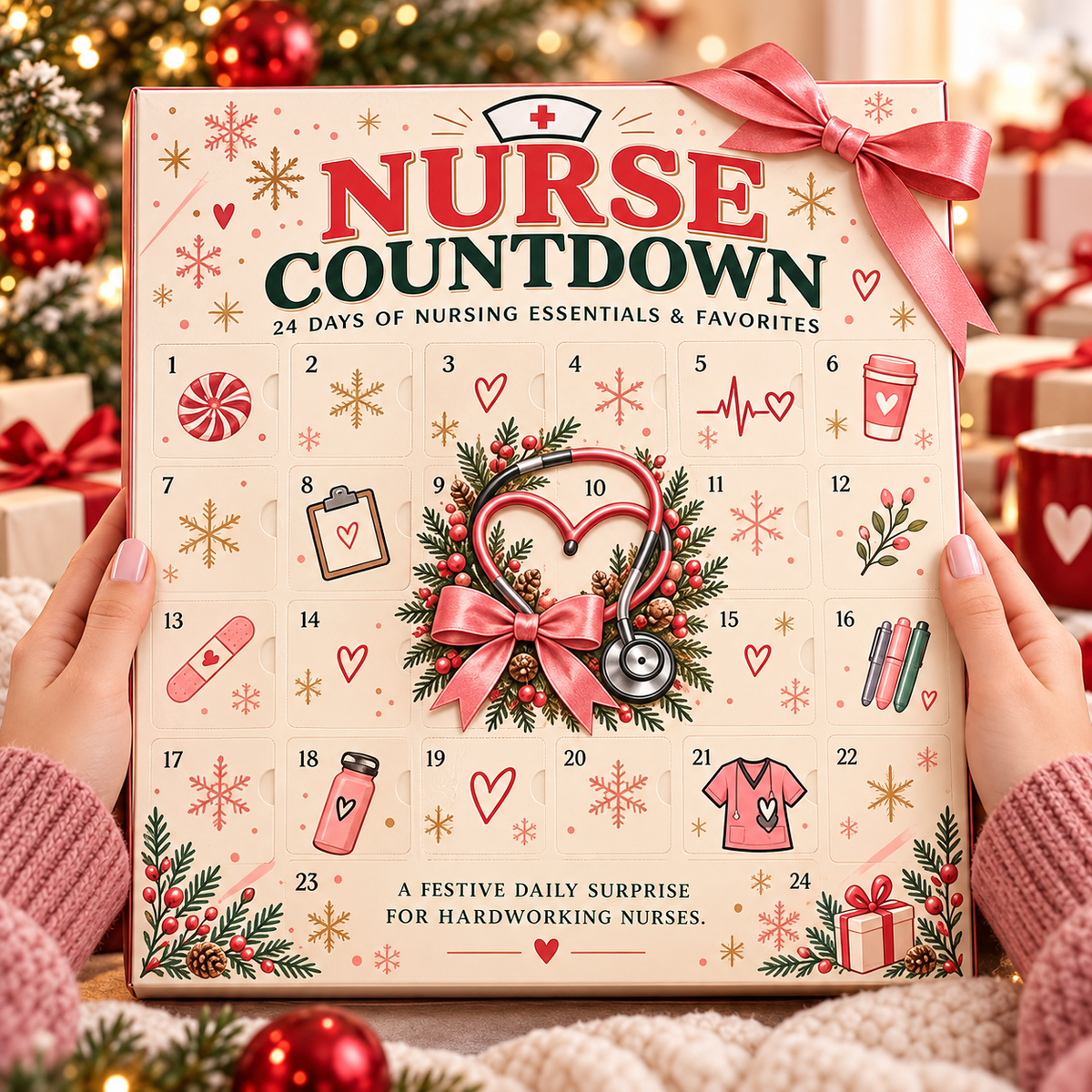 CareHero 24-day nurse holiday countdown calendar