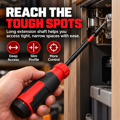 🔧 FixPro™ Extendable Multi-Bit Screwdriver – All-in-One Precision Repair Tool