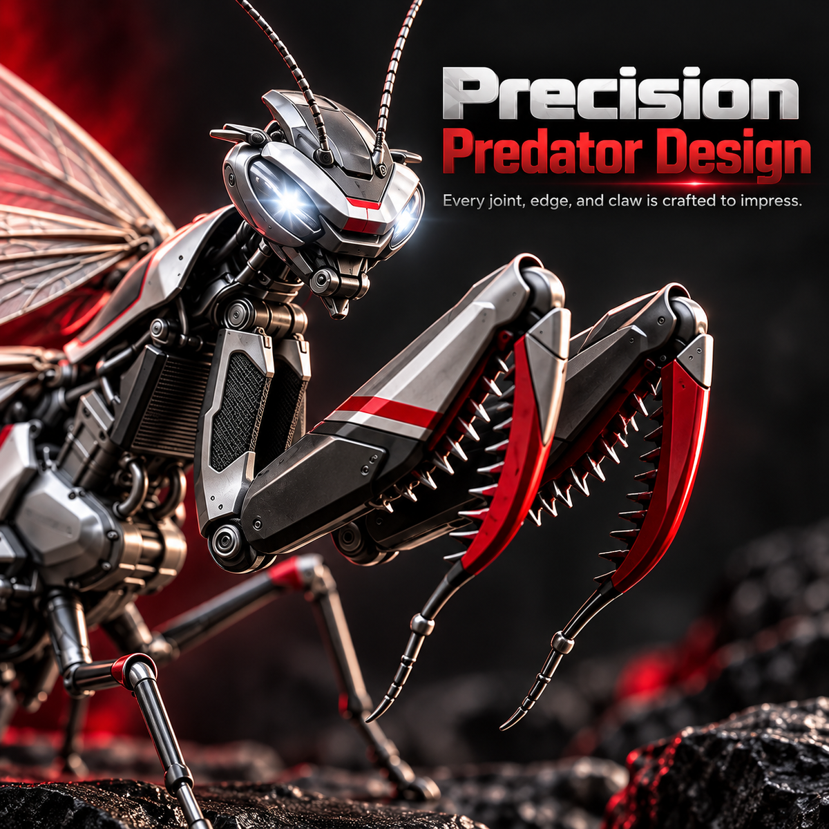 🤖 Mechanical Mantis Robot Figure – Futuristic Collectible ⚡
