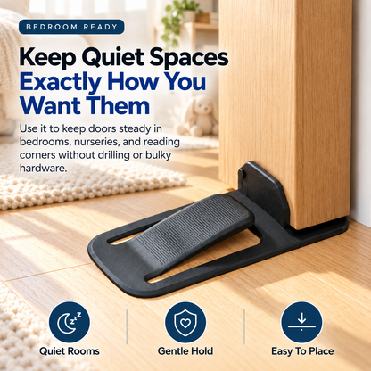 🚪 GripLock™ No-Drill Door Stopper