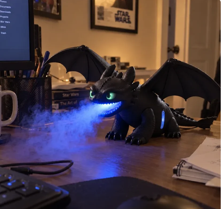 🐉✨ Little Mist Dragon Humidifier | Magical Glow & Cozy Vibes 💙