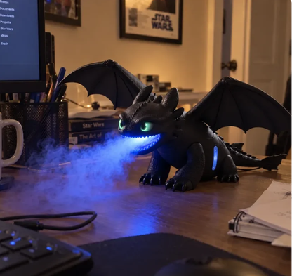 🐉✨ Little Mist Dragon Humidifier | Magical Glow & Cozy Vibes 💙