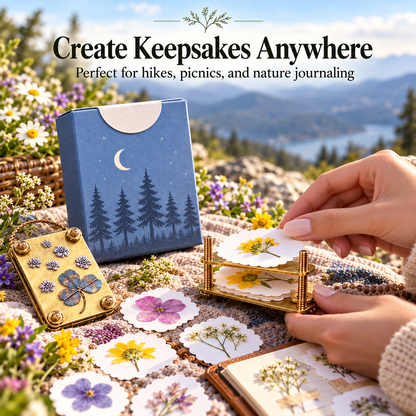 🌸 BloomKeeps™ Mini Flower Press Kit – Preserve Nature’s Beauty Forever