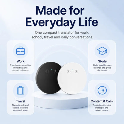 🌍 LinguaGo™ AI Pocket Translator – Real-Time Voice Translation Device for 165+ Languages
