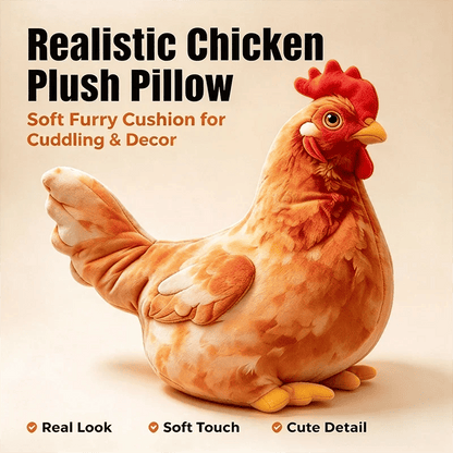 🐔 Cozy Chicken Plush Pillow