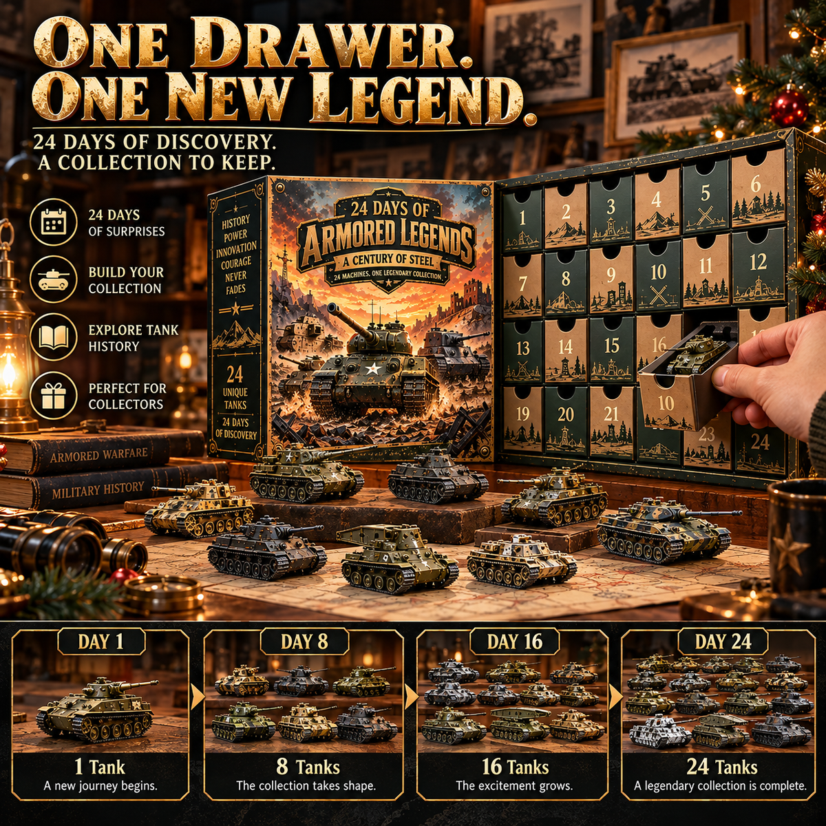 Miniature tank collection gift idea