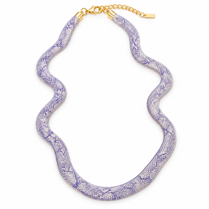 🐍 Crimson Snake-Style Statement Necklace – Bold & Unique Everyday Jewelry