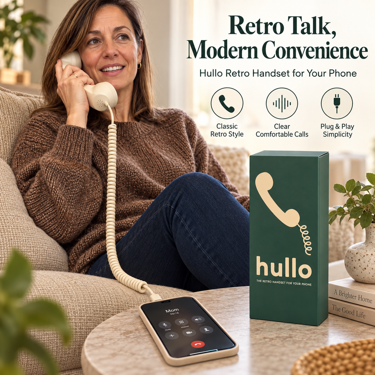 Hullo Retro Phone Handset – A Better Way to Talk