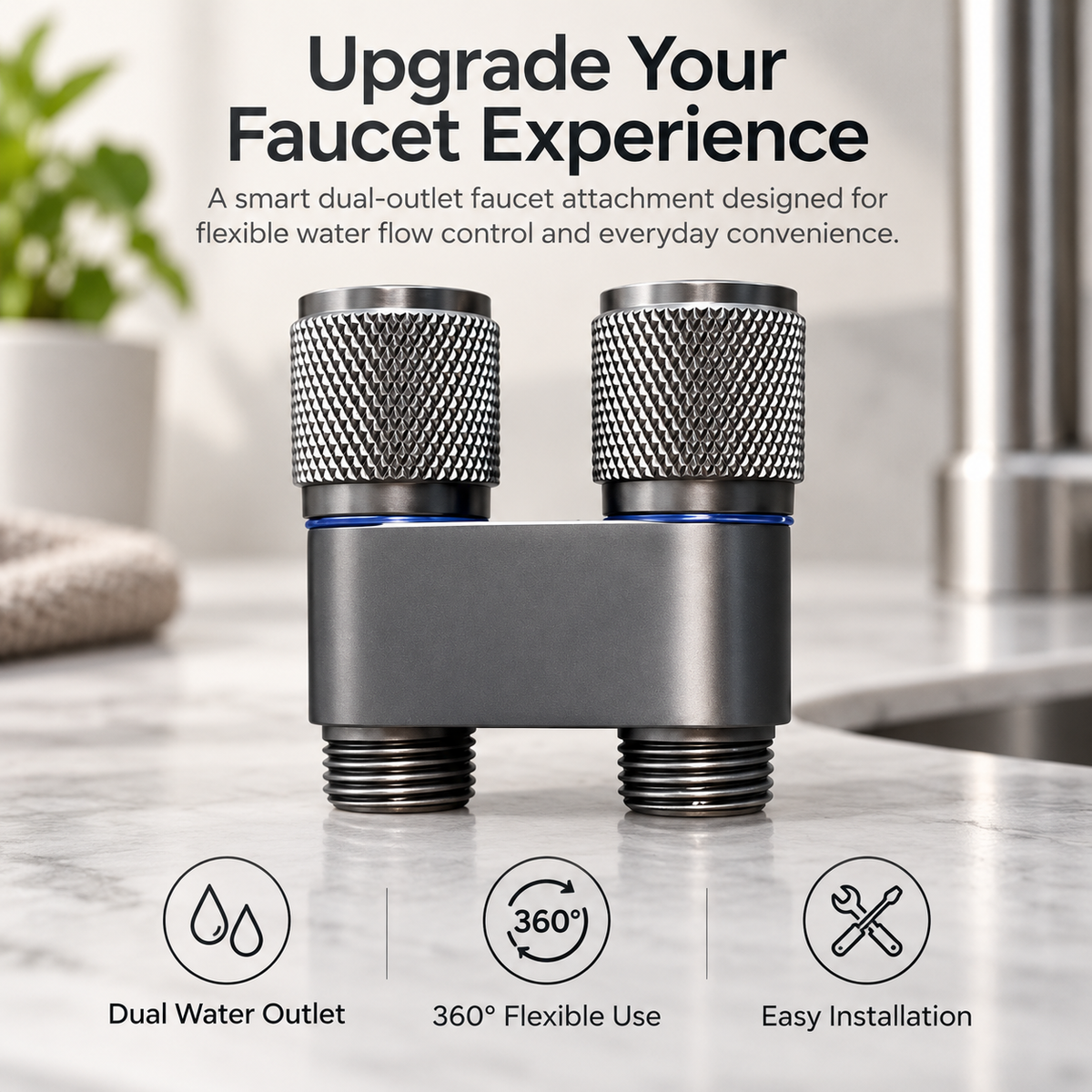 AquaSwitch™ Dual Flow Faucet Adapter ⭐⭐⭐⭐⭐