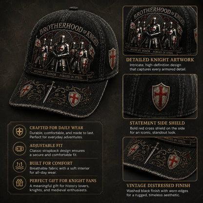 ⚔️ Bound By Honor Forged In Steel – Knights Templar Cap