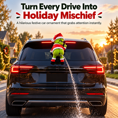 🎄 Funny Christmas Car Wiper Decoration – Holiday Mischief Ornament 🚗🎅