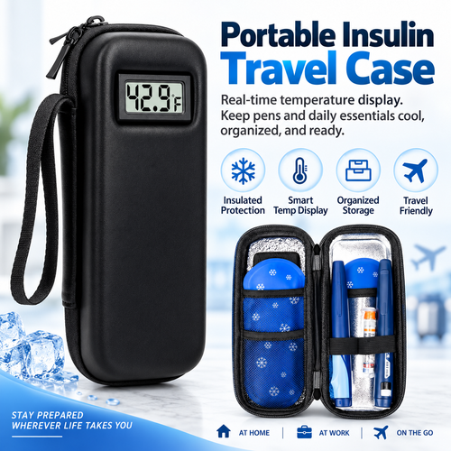 Insulin Cooler Travel Case with Temperature Display