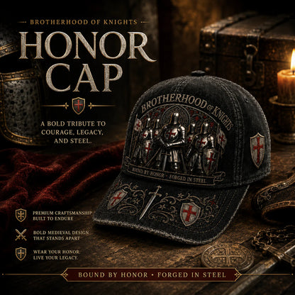 ⚔️ Bound By Honor Forged In Steel – Knights Templar Cap
