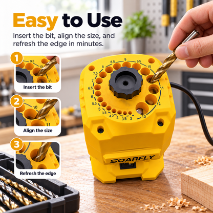 🔧 Electric Drill Bit Sharpener – Fast & Precise Sharpening ⚡