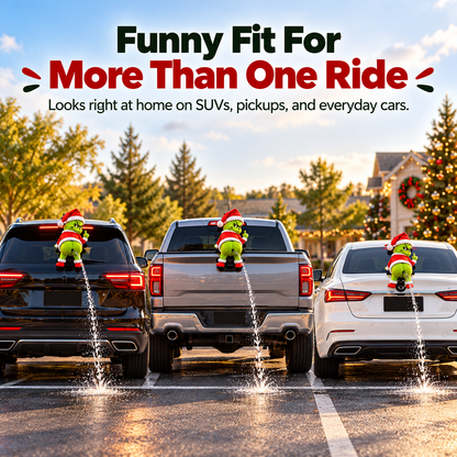 🎄 Funny Christmas Car Wiper Decoration – Holiday Mischief Ornament 🚗🎅