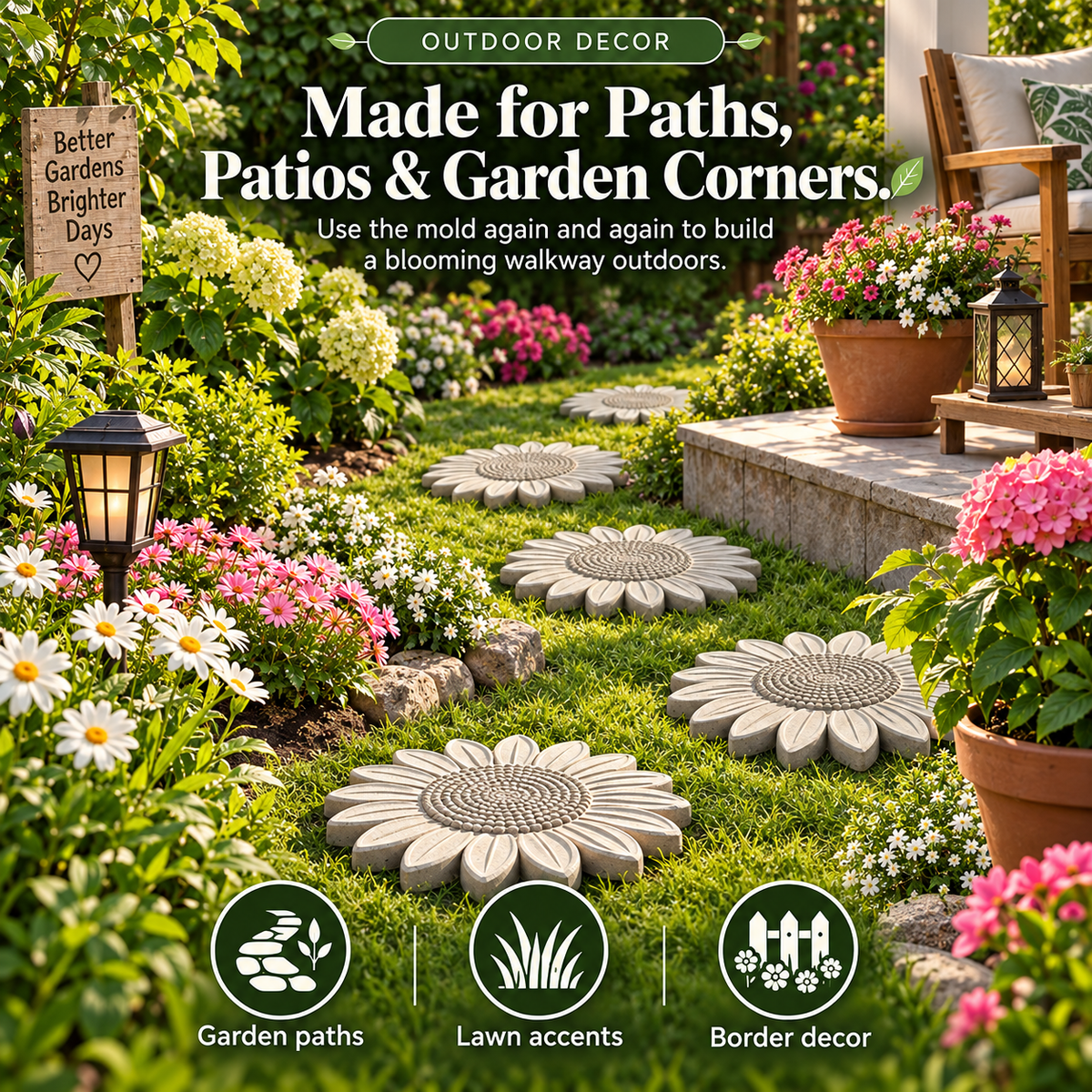 Garden Stepping Stone Mold