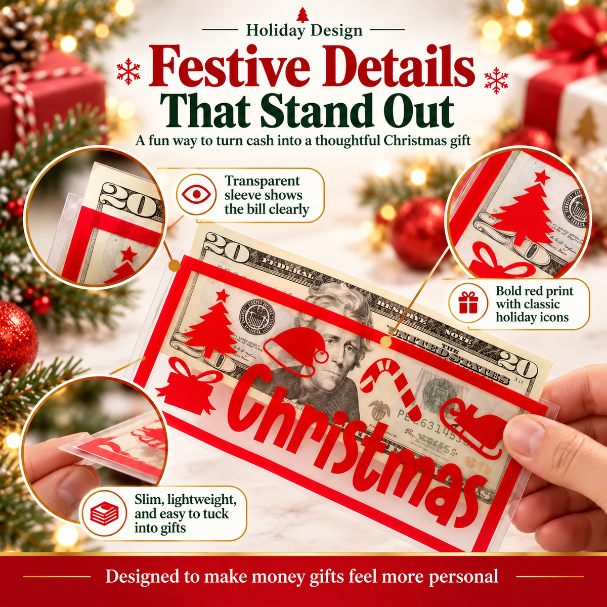 MerryCash™ Christmas Money Holder – The Cutest Way to Gift Cash This Christmas